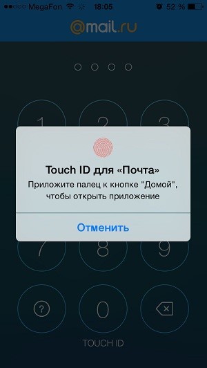  Mail.Ru  iOS       PIN-